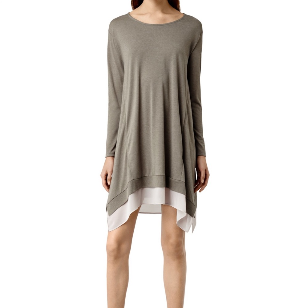 All saints arya long sleeve dress